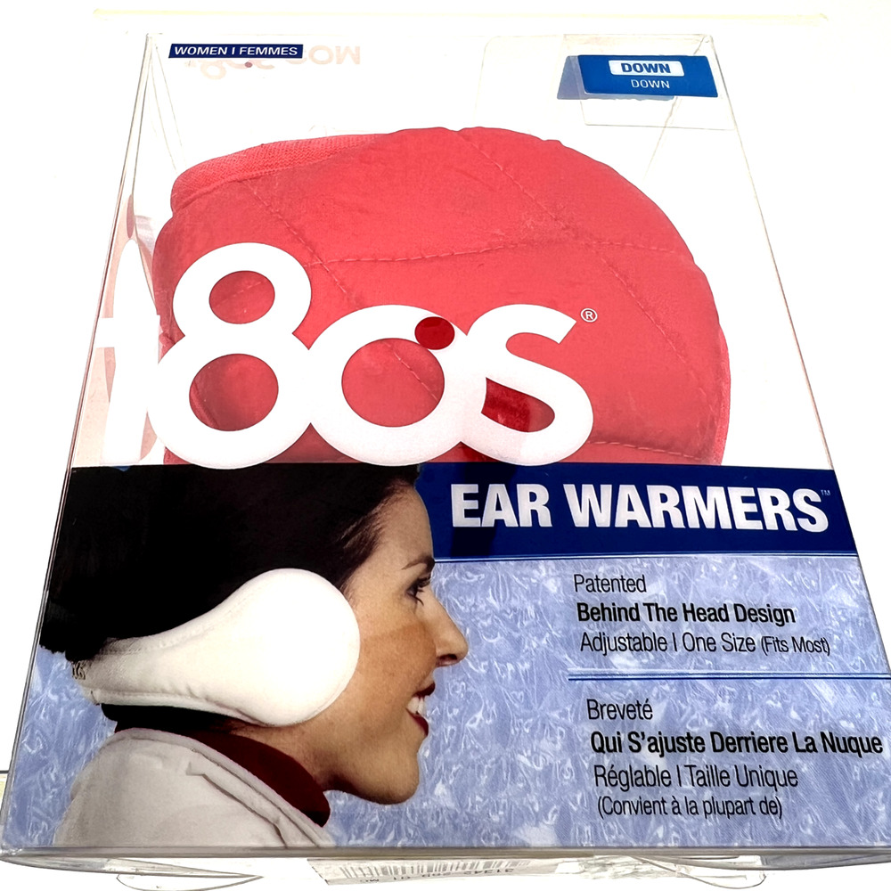 180s Urban Down Behind the head Ear Warmers 1 pair One Size Teaberry (Coral)